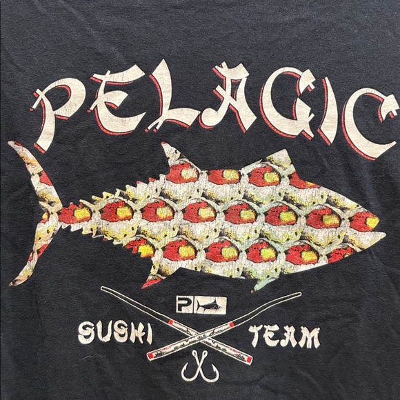 Pelagic Black Sushi Team Fish Tee - Picture 3 of 4